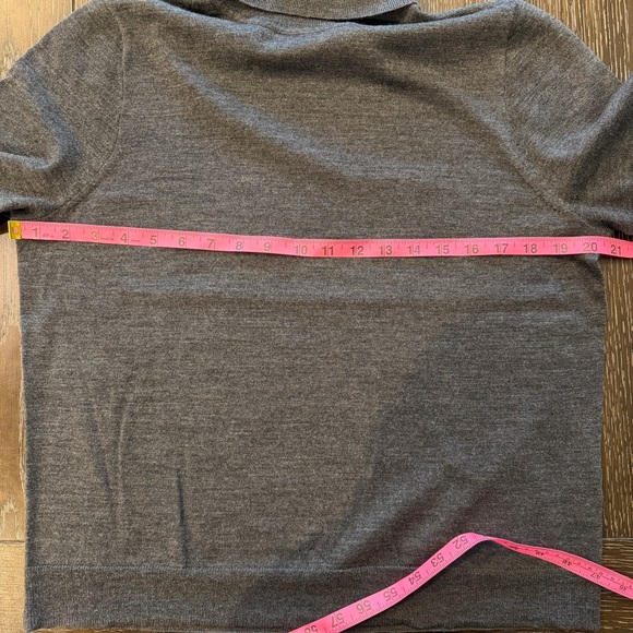 J. Crew 100% Merino Wool Charcoal Turtleneck Sweater Women’s Size Large - Picture 7 of 8
